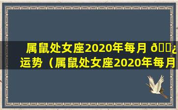 属鼠处女座2020年每月 🌿 运势（属鼠处女座2020年每月运势 🪴 及运程）